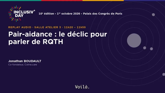 Pair-aidance : le déclic pour parler de RQTH