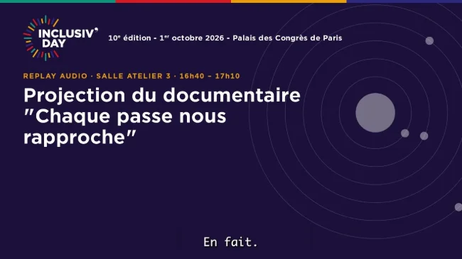 Comme un Poisson Dans l'Eau Productions, en partenariat avec Special Olympics France & Fondation Malakoff Humanis Handicap : Projection du documentaire "Chaque passe nous rapproche"